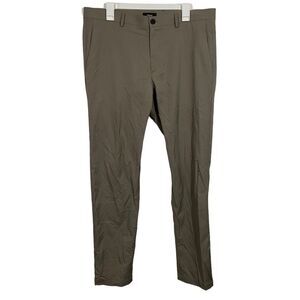 Theory Tan Straight Leg Dress Pants